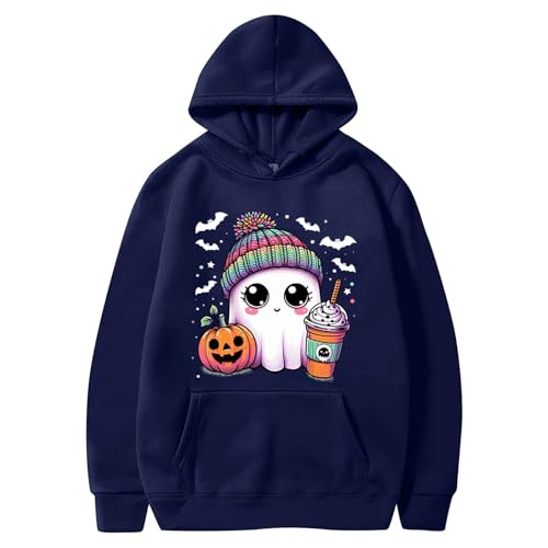 Generisch Damen Kapuzenpullover Casual Sweatshirt mit Taschen Langarm Hoodie Y2K Oversize 2024 Pullover Hoody S-XXXL von Generisch
