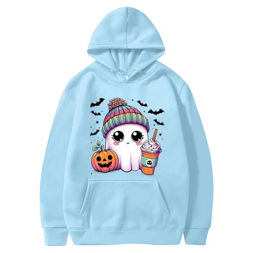 Generisch Damen Kapuzenpullover Casual Sweatshirt mit Taschen Langarm Hoodie Y2K Oversize 2024 Pullover Hoody S-XXXL von Generisch