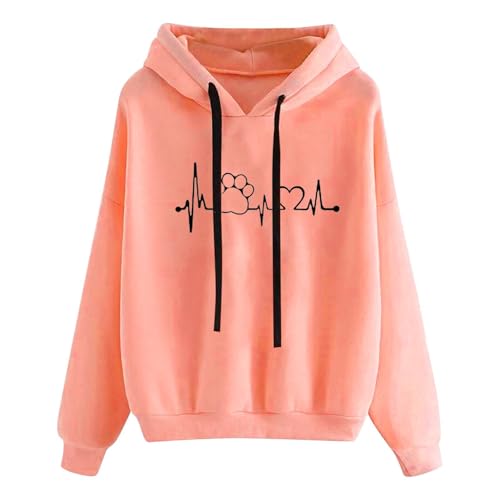 Generisch Damen Kapuzenpullover Lässiger Damen Hoodie Oversize mit Kapuze Herbst Winter Weiches Bequemes Sweatshirt Langärmliges Oberteil Modischer Pullover Freizeit Sport Tägliche Outfits Generisch Damen Kapuzenpullover Lässiger Damen Hoodie Oversize mit Kapuze Herbst Winter Weiches Bequemes Sweatshirt Langärmliges Oberteil Modischer Pullover Freizeit Sport Tägliche Outfits von Generisch
