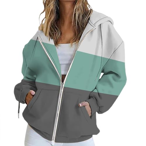 Generisch Damen Kapuzenpullover Sweatjacke Sweatshirt Farbvarianten Kapuzenjacke Kapuzenpulli Langarm Kapuze Hoodie Sport Style Casual Fitness Basic Training Halloween/Weihnachten/Geschenke von Generisch
