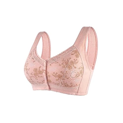 Generisch Damen Komfort BH Ohne Bügel Push Up Nahtlos Sport BH Gepolstert Spitzen Bra Weich Seamless Stretch Bustier Mittel Halt Bügelloser Schlaf BH Klassische Top für Alltag Yoga von Generisch