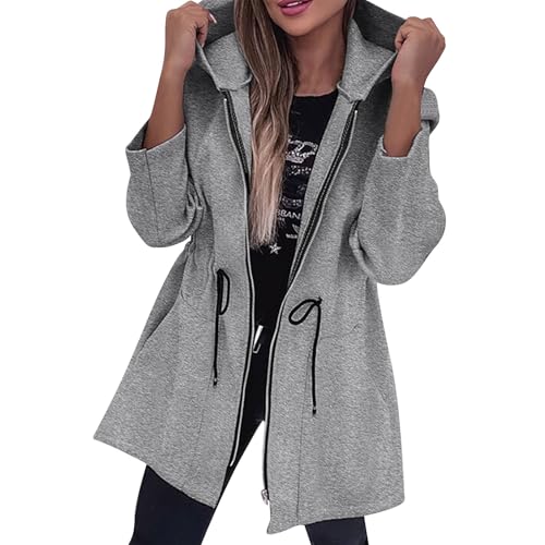 Generisch Damen Langer Trenchcoat zweireihiger Trenchcoat wasserabweisend klassischer Pfauenmantel mit Gürtel Jacke Lang Damen Steppweste Damen Mit Kapuze Generisch Damen Langer Trenchcoat zweireihiger Trenchcoat wasserabweisend klassischer Pfauenmantel mit Gürtel Jacke Lang Damen Steppweste Damen Mit Kapuze von Generisch