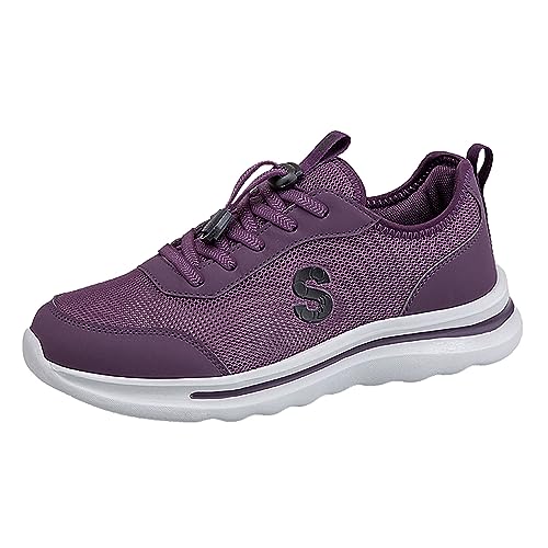 Generisch Damen Laufschuhe, Dämpfung rutschfest Sportschuhe Leicht Langlebig Joggingschuhe Sprungfedernd Atmungsaktiv Laufschuhe Stabil Bequem Turnschuhe von Generisch