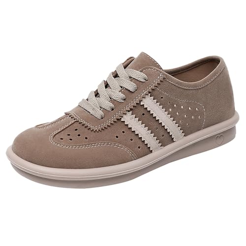 Generisch Damen Laufschuhe Air Atmungsaktiv Turnschuhe Schnürer Leichte Stoßfest Mode Sportschuhe Outdoor Athletisch Sneaker für Gym Walking Jogging Laufen Basketbal Halbschuhe Damen Dämpfer Mitte von Generisch