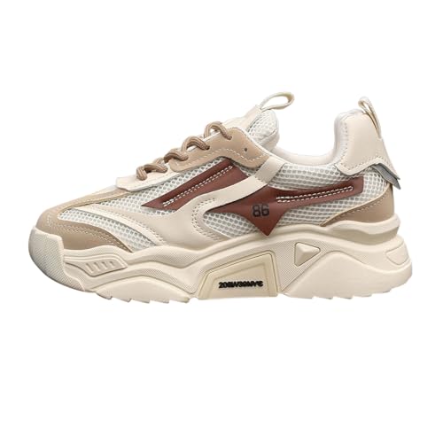 Generisch Damen Laufschuhe Basketballschuhe Netz-Up-Sportschuhe rutschfeste Freizeit Damenschuhe Straßenlaufschuhe Breite Schuhe Weiche Plantarfasziitis Linderung Turnschuhe von Generisch