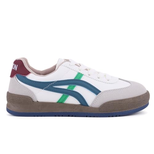 Generisch Damen Laufschuhe- Plateau Sneaker Bequemlichkeit Turnschuhe Retro Klassische Sportschuhe Modische Schnürschuhe Freizeit Atmungsaktiv Walkingschuhe für Alltag & Sport von Generisch