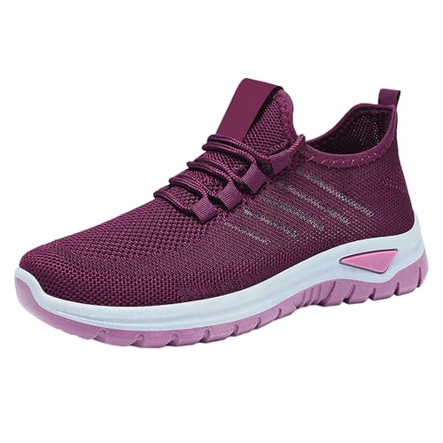 Generisch Damen Laufschuhe Sommer Sneaker & Sportschuhe Für Mesh Leicht Freizeitschuhe Breathable Joggingschuhe Flache Outdoorschuhe Weichen Sohle Traillaufschuhe Cushion Wanderschuhe Pflege Schuhe von Generisch
