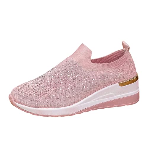 Generisch Damen Laufschuhe Turnschuhe Sneaker Atmungsaktiv Turnschuhe Schnürer Sportschuhe Leichte Bequeme Laufschuhe Schlupfschuhe Freizeitschuhe Walkingschuhe von Generisch