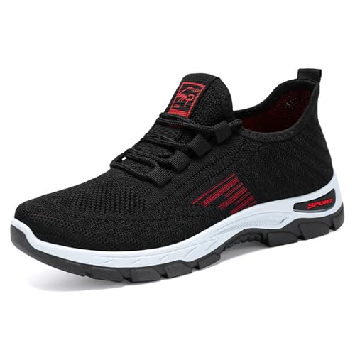 Generisch Damen Laufschuhe Weit Turnschuhe Atmungsaktiv Turnschuhe Schnürer Sportschuhe Leichte Fitness Running Outdoor Laufschuhe Keilabsatz Sneaker Walkingschuhe von Generisch