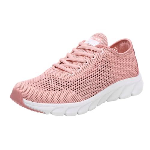 Generisch Damen Laufschuhe Weit Turnschuhe Atmungsaktiv Turnschuhe Schnürer Sportschuhe Leichte Outdoor Fitness Laufschuhe Jogging Schuhe Walkingschuhe Straßenlaufschuhe von Generisch