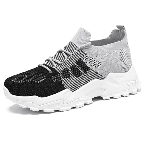 Generisch Damen Laufschuhe Weit Turnschuhe Sportschuhe Leichtgewichts Atmungsaktiv Turnschuhe Bequeme Laufschuhe Schlupfschuhe Straßenlaufschuhe rutschfest Walkingschuhe von Generisch