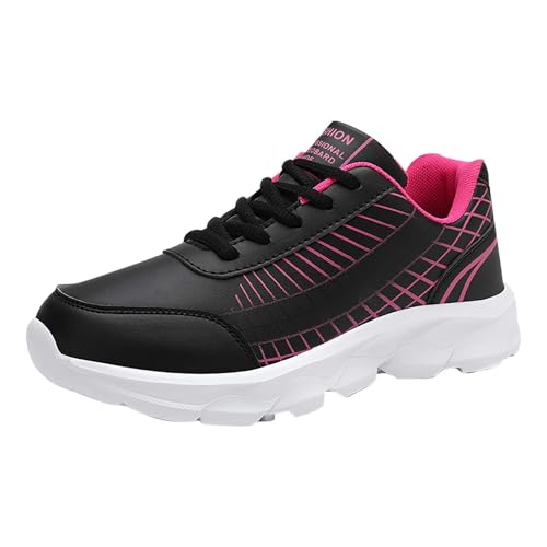 Generisch Damen Laufschuhe rutschfest Outdoor Sportschuhe Leder strapazierfähig Turnschuhe Weiche Joggingschuhe bequem Running Sneaker dämpfend Trekkingschuhe Atmungsaktiv wasserdichte lässig Schuhe von Generisch