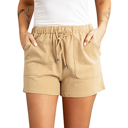 Generisch Damen Leinenhose Hosen Leicht Und Luftig Leinenhose Locker Strandhose Mit Kordelzug Casual Pants Hohe Taille Freizeithose Leinen Top Damen Sommer von Generisch
