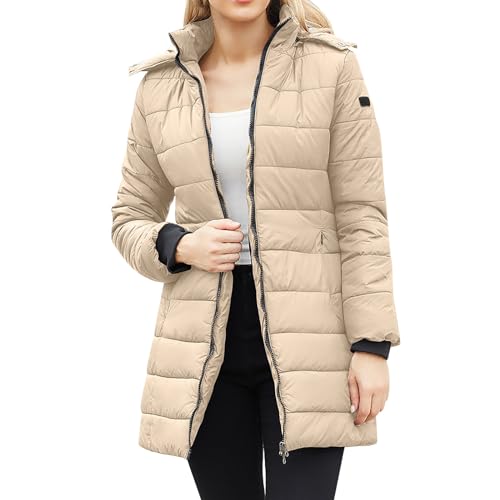Generisch Damen Mantel Verdickung Wärme Mittellange Modejacke Warmer Mantel Damen Jacke Mantel Winter Damen Jacke Regenmantel Lang Damen 52 Wintermantel Damen Gefüttert Geeignet Für Party/Arbeit von Generisch