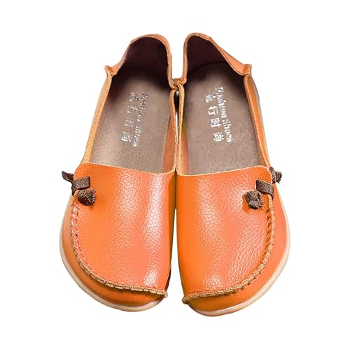 Generisch Damen Mokassins，Freizeit Bequeme Walkingschuhe，Leichtgewichts Atmungsaktiv Loafers，Mode BarfußSchuhe，Slip On Flache Schuhe，Outdoor rutschfeste BarfußSchuhe，Trekkingstiefel von Generisch