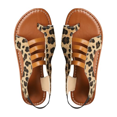 Generisch Damen Pantoffeln Leder Sandalen Sommer Plateau Pantoletten Keilabsatz Strandschuhe Schlappen Dicke Plateau Slip On Outdoorschuhe Summer Breite Füße Walkingschuhe Zehenstegp Hausschuhe von Generisch