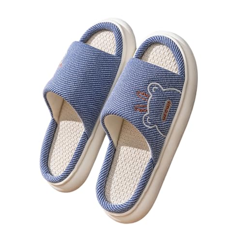 Generisch Damen Pantoffeln Winter - Schlappen Gr 33 Mädchen Hausschuhe Freizeit Freizeitschuhe Draußen Estrichschuhe Flachs Hallenschuhe Antirutsch Winterschuhe Draussen Slippers Bettschuhe von Generisch