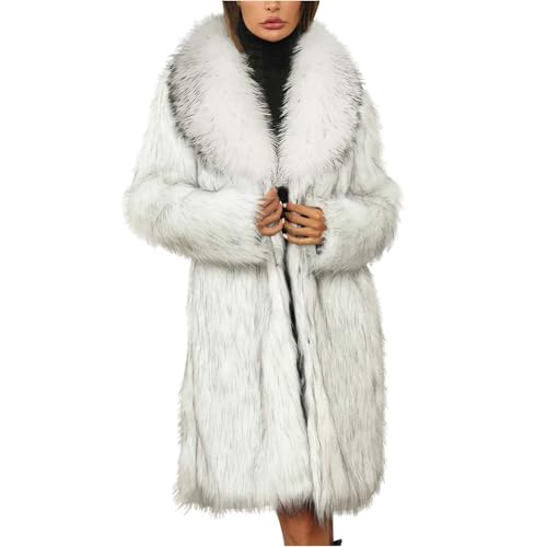 Generisch Damen Pelzmantel Kunstpelze Fellmantel Lang Pelzjacke Dicker Jacke Kunstfell Mantel Kunstpelz Winterjacke Warme Plüschjacke Faux Pelz Outwear Winter Oberbekleidung Weißes Kunstpelzmantel Generisch Damen Pelzmantel Kunstpelze Fellmantel Lang Pelzjacke Dicker Jacke Kunstfell Mantel Kunstpelz Winterjacke Warme Plüschjacke Faux Pelz Outwear Winter Oberbekleidung Weißes Kunstpelzmantel von Generisch