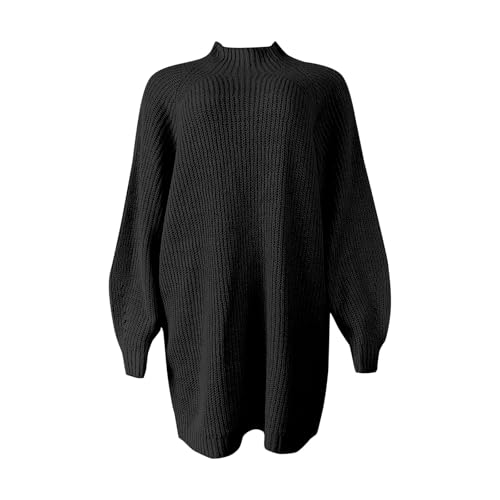 Generisch Damen Pulloverkleid Winter Langarm Rollkragen Winterkleid Damen Lang Warm Strickkleid Damen Knielang Einfarbig Strickkleider Elegant Locker Longpullover Grobstrick Pullikleid Strick Casual Generisch Damen Pulloverkleid Winter Langarm Rollkragen Winterkleid Damen Lang Warm Strickkleid Damen Knielang Einfarbig Strickkleider Elegant Locker Longpullover Grobstrick Pullikleid Strick Casual von Generisch