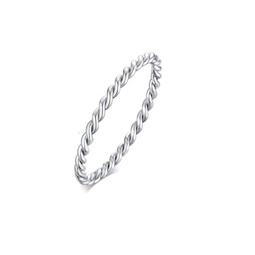 Generisch Damen Ring Ehering Edelstahl Fingerring Schmuck (Silber, 54 (17.2)) von Generisch