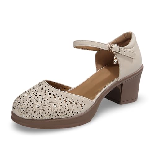 Generisch Damen Sandalen Mit Absatz Orthopädische Schuhe Strandschuhe Flip Flops Sommerschuhe slipper Wandersandalen Weite Barfussschuhe Pumps Bankettschuhe Bohemia Slipper hausschuhe Römersandalen von Generisch