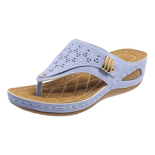 Generisch Damen Sandalen Slip On Flip Flops Plateau Keilabsatz SommerSandalen Ledersandalen Vintage Weiches Fußbett Strandsandalen Pantoletten BarfußSchuh Bequeme Weiches Schöne Urlaub (Purple, 41) Generisch Damen Sandalen Slip On Flip Flops Plateau Keilabsatz SommerSandalen Ledersandalen Vintage Weiches Fußbett Strandsandalen Pantoletten BarfußSchuh Bequeme Weiches Schöne Urlaub (Purple, 41) von Generisch