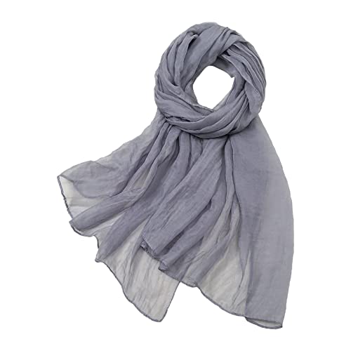 Generisch Damen Schal Stola Halstuch Sommerschals- Einfarbig Schal Eleganter Boho Schulter-Tuch Schals für Frauen Leichter Seidenschals Damen eide Leicht Seidentuch Bandana von Generisch