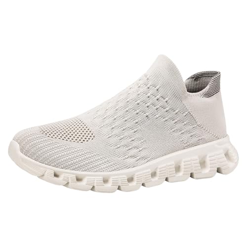Generisch Damen Slip On Sneaker Sportschuhe Atmungsaktiv Turnschuhe rutschfest Leichte Schuhe Stoßfest Outdoor Mesh Schuhe Fitness Jogging Freizeit Sneaker für Damen von Generisch
