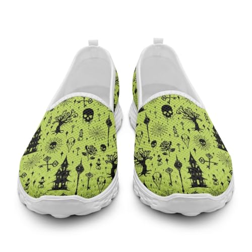 Generisch Damen-Slip-On-Sneaker Teenager Mädchen rutschfeste Walking-Laufschuhe Atmungsaktive Mesh-Arbeits-Freizeit-Leichtgewicht-Tennis-Trainingsschuhe von Generisch