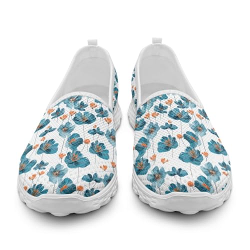 Generisch Damen-Slip-On-Sneaker Teenager Mädchen rutschfeste Walking-Laufschuhe Atmungsaktive Mesh-Arbeits-Freizeit-Leichtgewicht-Tennis-Trainingsschuhe Generisch Damen-Slip-On-Sneaker Teenager Mädchen rutschfeste Walking-Laufschuhe Atmungsaktive Mesh-Arbeits-Freizeit-Leichtgewicht-Tennis-Trainingsschuhe von Generisch