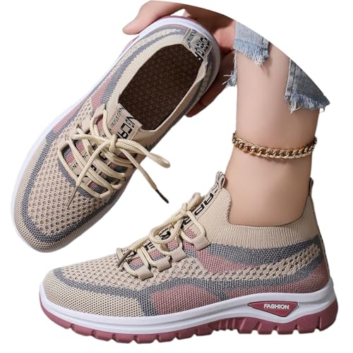 Generisch Damen Sneaker Atmungsaktiv Turnschuhe Lässige Bequeme Schnürschuhe Mesh Athletic Laufschuhe Casual Leichte Sportschuhe Outdoor Komfort Walkingschuhe mit Fußgewölbeunterstützung Generisch Damen Sneaker Atmungsaktiv Turnschuhe Lässige Bequeme Schnürschuhe Mesh Athletic Laufschuhe Casual Leichte Sportschuhe Outdoor Komfort Walkingschuhe mit Fußgewölbeunterstützung von Generisch