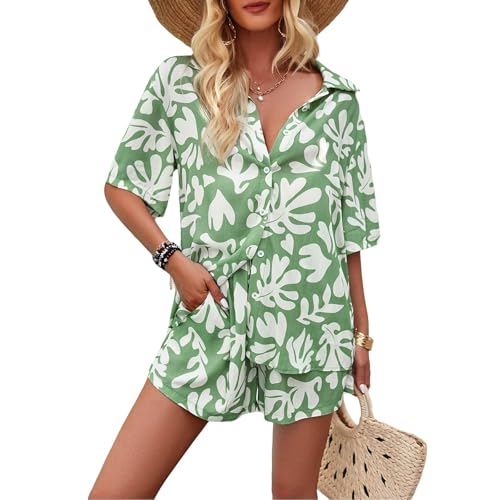 Generisch Damen Sommer Strickanzug 2 Teiler Tracksuit Kurzarm Rundhalsausschnitt Einfarbig Zweiteiler Hausanzug Loungewear Outfit Jogger Trainingsanzug Set Generisch Damen Sommer Strickanzug 2 Teiler Tracksuit Kurzarm Rundhalsausschnitt Einfarbig Zweiteiler Hausanzug Loungewear Outfit Jogger Trainingsanzug Set von Generisch
