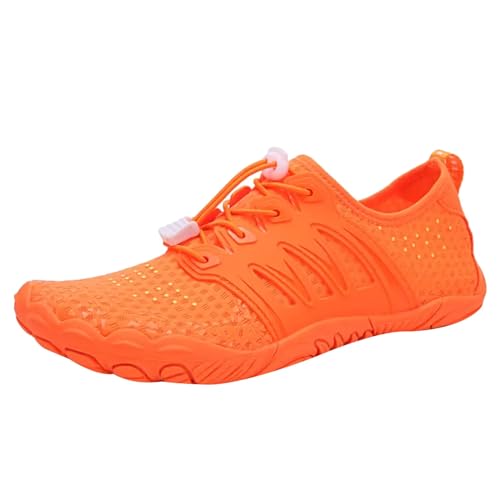 Generisch Damen Sportschuhe Barfußschuhe Leichtgewichts Atmungsaktiv Straßenlaufschuhe Rutschfeste Freizeit Damenschuhe Outdoor Wander Plateau Casual Trainingsschuhe Trachtenschuhe Sommer Spitzen von Generisch
