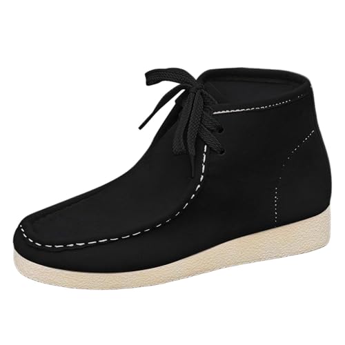 Generisch Damen Stiefel Westernstiefel Cow Boy Boots Schicke Schuhe Stiefeletten Cowboy Western Winter Women Winterstiefel Flache Winterschuhe Stiefelette von Generisch