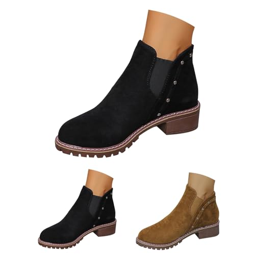 Generisch Damen Stiefeletten Mit Blockabsatz Halbhohe Stiefel Damen Ankle Boots Wildleder Lederstiefel Einfarbig Damenstiefeletten Bequeme Damenstiefel Elegant Freizeitstiefel Casual Winterstiefel Generisch Damen Stiefeletten Mit Blockabsatz Halbhohe Stiefel Damen Ankle Boots Wildleder Lederstiefel Einfarbig Damenstiefeletten Bequeme Damenstiefel Elegant Freizeitstiefel Casual Winterstiefel von Generisch