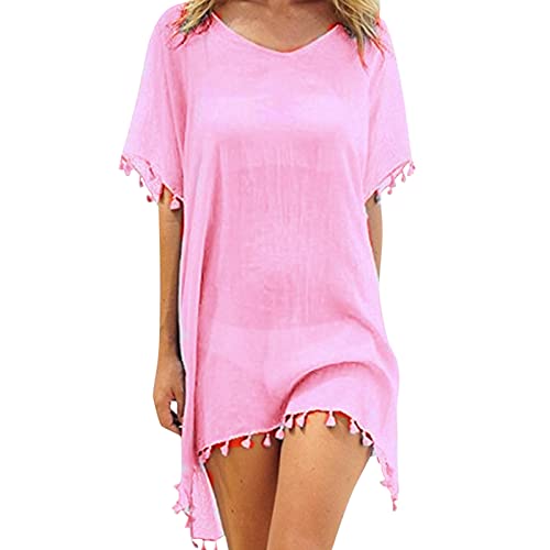 Generisch Damen Strandponcho Sommer Bikini Badeanzug Cover Up Strandkleid mit Quasten Boho Strand Tunika Bikini Beachwear Cover-Ups für Sommerstrand, Schwimmbad Generisch Damen Strandponcho Sommer Bikini Badeanzug Cover Up Strandkleid mit Quasten Boho Strand Tunika Bikini Beachwear Cover-Ups für Sommerstrand, Schwimmbad von Generisch