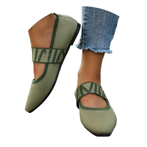 Generisch Damen Strick-Ballerinas Mit Rundkappe Flache Freizeit Schuhe Orthopädische Sommer Passform Bequem Weiches Kleid Schuhe Niedriger Keil Slip on Ballerina Walking Generisch Damen Strick-Ballerinas Mit Rundkappe Flache Freizeit Schuhe Orthopädische Sommer Passform Bequem Weiches Kleid Schuhe Niedriger Keil Slip on Ballerina Walking von Generisch