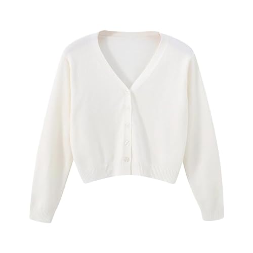 Generisch Damen Strickjacke Elegant Sommerjacke Leicht Kurz Zum Kleid Strickmantel Cardigan Strandkleid Jacke Langarm Schulterjacke Lang Bolero Elegant Strickjacke 3 4 Ärmel Bolerojacke Sommerjacke von Generisch