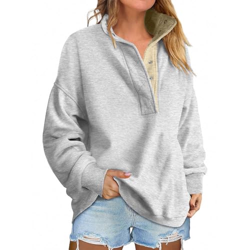 Generisch Damen Sweatshirt Ohne Kapuze Baumwolle Sweatshirts FüR Damen Strickjacke Oversize Pullover Sweatjacke Pulli Herbst Damenpullover Langarm Hoodie Fleecejacke Langarmshirt Generisch Damen Sweatshirt Ohne Kapuze Baumwolle Sweatshirts FüR Damen Strickjacke Oversize Pullover Sweatjacke Pulli Herbst Damenpullover Langarm Hoodie Fleecejacke Langarmshirt von Generisch