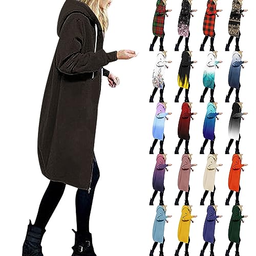 Generisch Damen Sweatshirts Für Sweatjacke Lang Oversize Jacke Sweatshirt Sweatshirts Für Sweatjacke Lang Oversize Jacke Sweatshirt Sweatjacke Weiß Kapuzenpullover Oversized Schwarz Weiß Oversized von Generisch