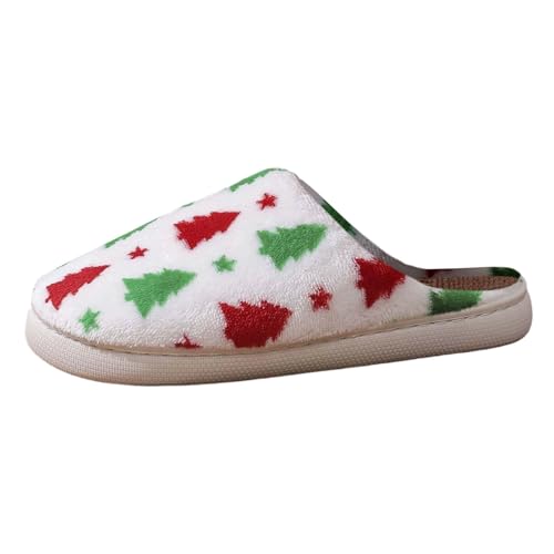 Generisch Damen Teddy-Fleece-Hausschuhe Memory Foam Plüsch Pantoffeln rutschfest Flauschige Plüsch Slippers Flauschige Slipper für Drinnen und Draußen von Generisch