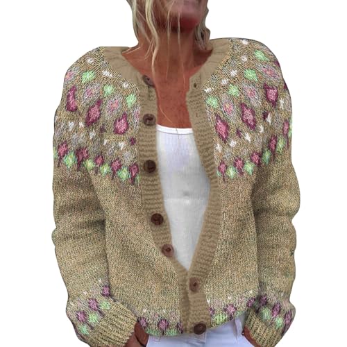 Generisch Damen Tops Baumwolle Strickpulli Oversize Langarm blau elegant Generisch Damen Tops Baumwolle Strickpulli Oversize Langarm blau elegant von Generisch