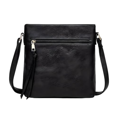 Generisch Damen Crossbody Tasche aus weichem PU-Leder, kleine Umhängetasche mit mehreren Reißverschlussfächern, verstellbarer Schultergurt, ideal für Alltag, Arbeit, Reisen und Shopping Generisch Damen Crossbody Tasche aus weichem PU-Leder, kleine Umhängetasche mit mehreren Reißverschlussfächern, verstellbarer Schultergurt, ideal für Alltag, Arbeit, Reisen und Shopping von Generisch