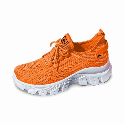 Generisch Damen Walkingschuhe Barfußschuhe Netz-Up-Sportschuhe Anti-Rutsch rutschfest Schuhe Outdoor Wander Sportschuhe Plantarfasziitis Linderung Slip On von Generisch
