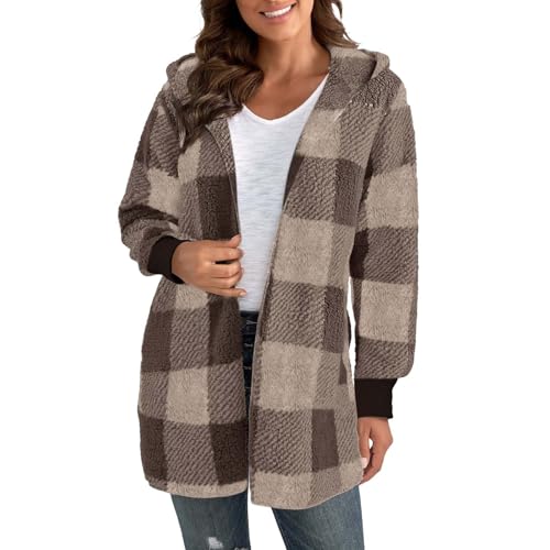Generisch Damen Warme Lang Mantel Trenchcoat Wolljacke Locker Longline Winterjacke mit Taschen Wollmantel Hemdjacke Wool Coat Einreihig Urlaub Freizeit Damenbekleidung Reisen Damenjacke für Generisch Damen Warme Lang Mantel Trenchcoat Wolljacke Locker Longline Winterjacke mit Taschen Wollmantel Hemdjacke Wool Coat Einreihig Urlaub Freizeit Damenbekleidung Reisen Damenjacke für von Generisch