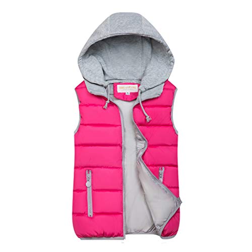 Generisch Damen Westen Mit Kapuze Für Leichte Daunenweste Outdoor Steppweste Große Größe Sportweste Kurze Winterweste Warm Ärmellose Weste Elegante Winterjacke Kurze Reiseweste Daunenjacke von Generisch