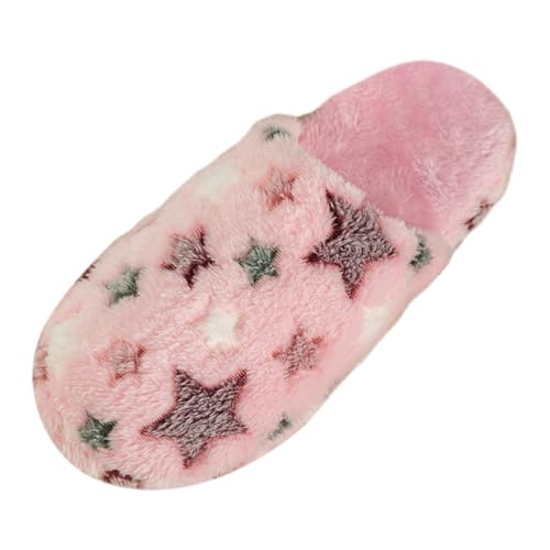 Generisch Damen Winter Hausschuhe Plüsch Warm Halten Hausschuhe Flache Schuhe mit Runder Spitze (45) von Generisch
