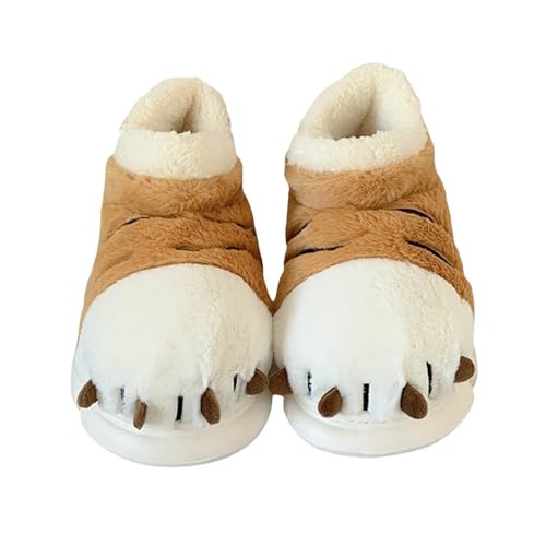 Generisch Damen Winter rutschfest Warme Hausschuhe Memory Foam Plüsch Pantoffeln von Generisch