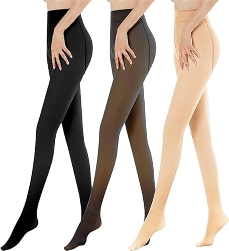 Generisch Damen Winter-strumpfhose für Damen,Winter-Strumpfhose für Damen Thermo Leggings Damen Sport Thermo Strumpfhose Damen Transparent Xl von Generisch