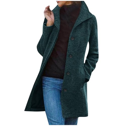 Generisch Damen Winterjacke Urlaub Outdoorjacke Mode Fleecejacke Parka Lockerer Trenchcoat Luftig Jacken Fleece Warme Modemantel Verdickene Übergangsjacke Basic Wintermantel Schickes Winterparka von Generisch